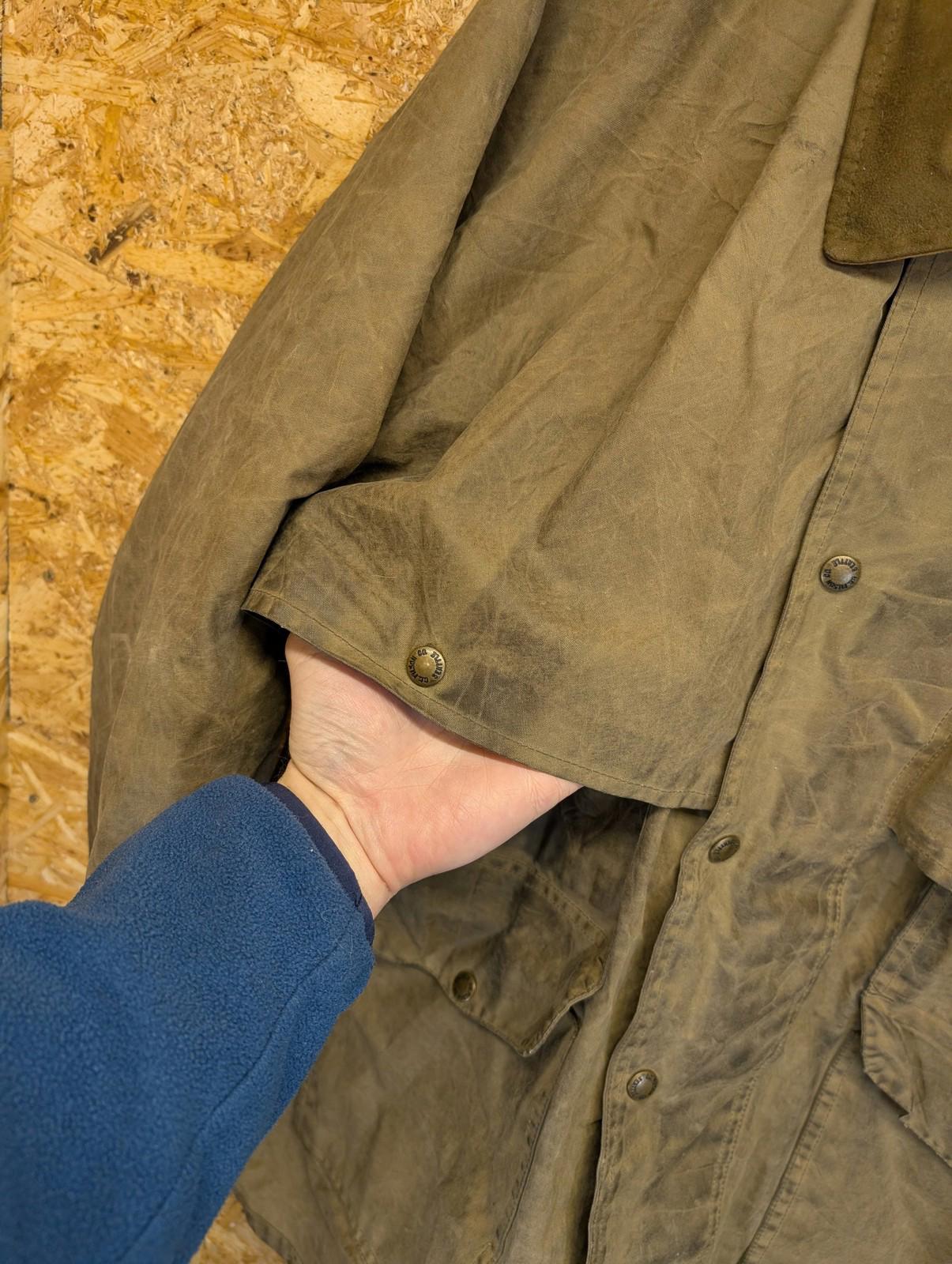 Filson Tin Cloth Packer 2XL Jacket Wax Cotton Field Coat Khaki Brown Double USA