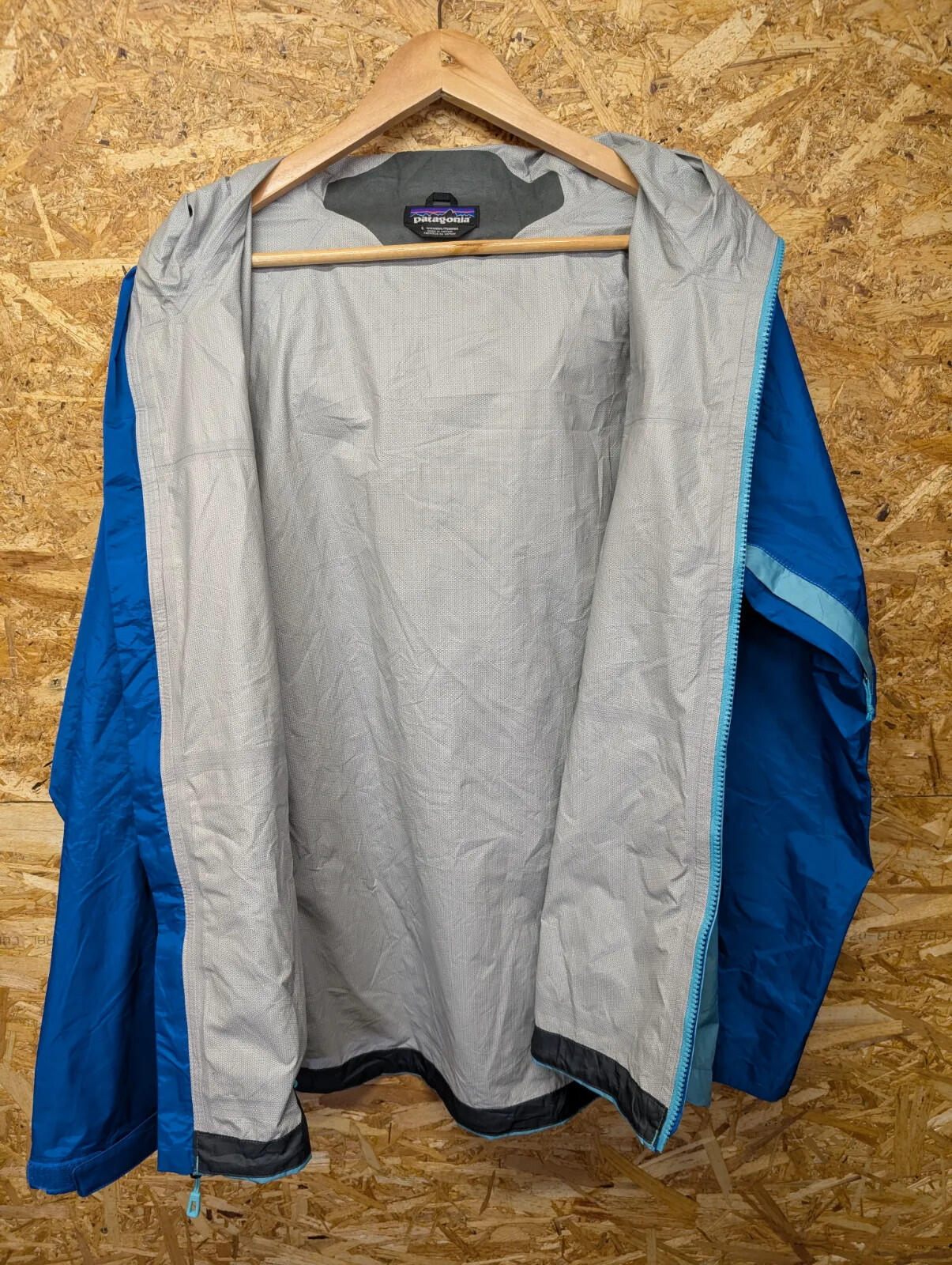Patagonia Torrentshell 3L Rain Jacket Womens L Waterproof Coat Blue H2no Anorak