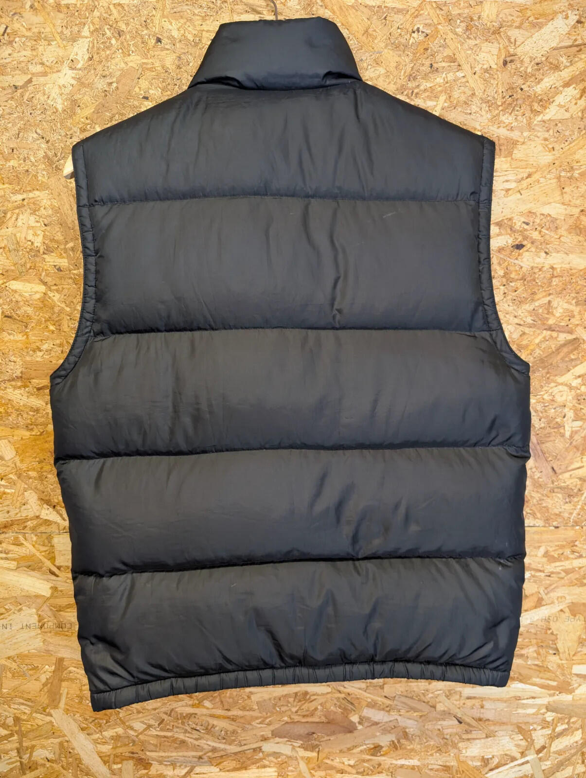 Polo Ralph Lauren Puffer Gilet Mens Small Black Snap Zip Front Vest Bodywarmer