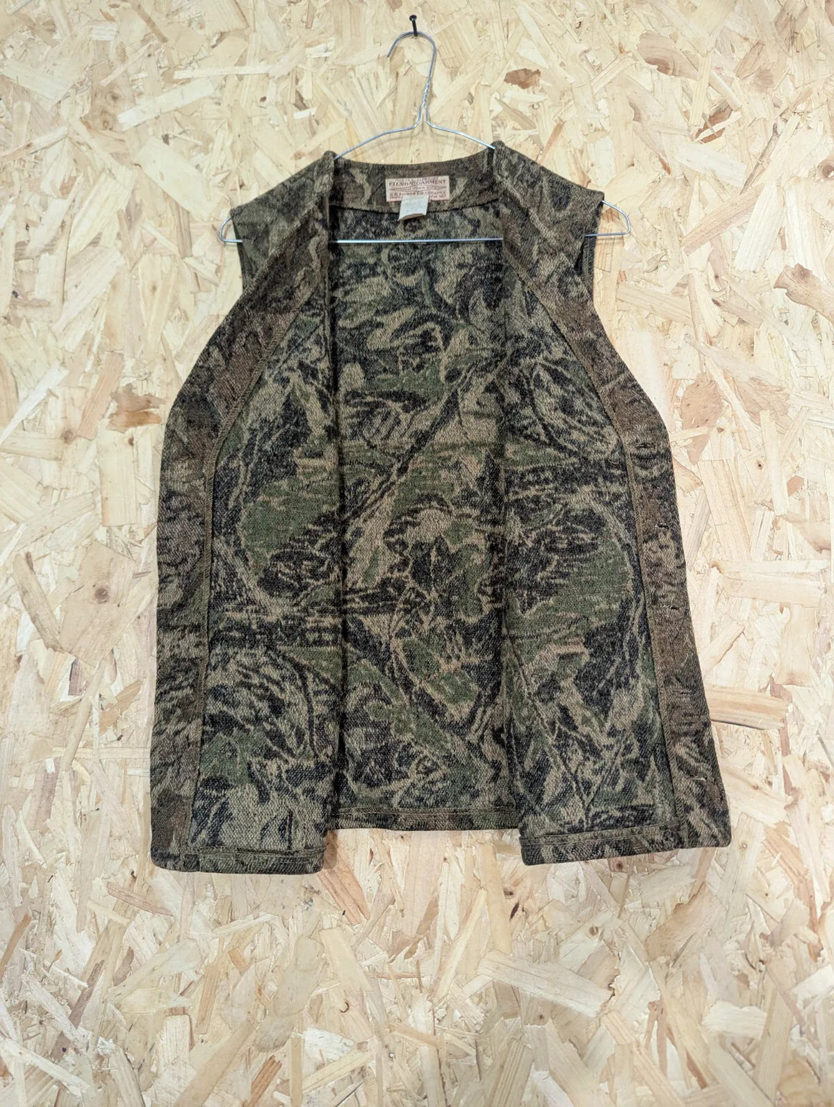 Filson Timber Camo Wool Vest Large Mackinaw USA Made Style 20 Tree Gilet Real
