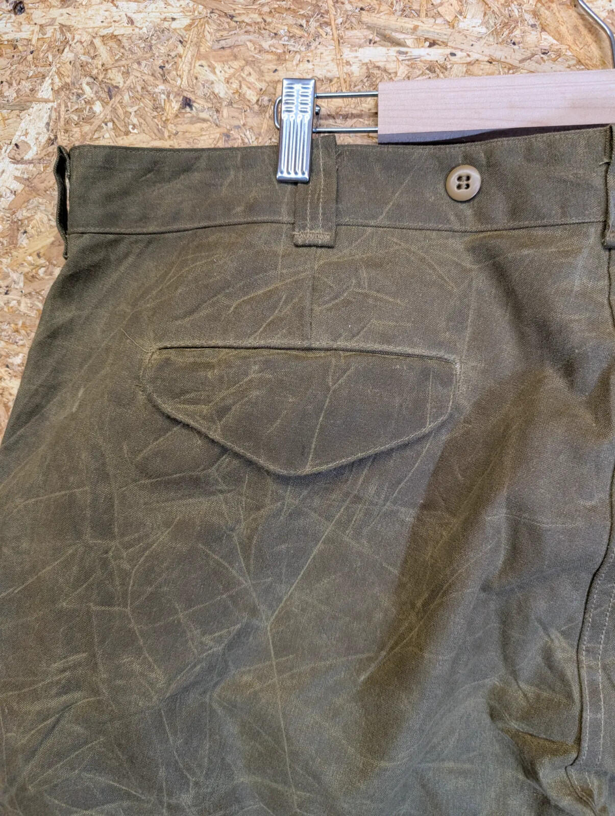 Filson Single Tin Cloth Pants W44 L31 Style 69 Thorn Trousers Workwear USA Made