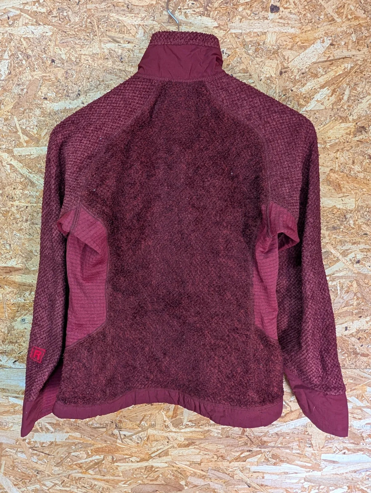 Patagonia R3 Fleece Jacket Womens Small Burgundy Red Full Zip Outdoor Hiking