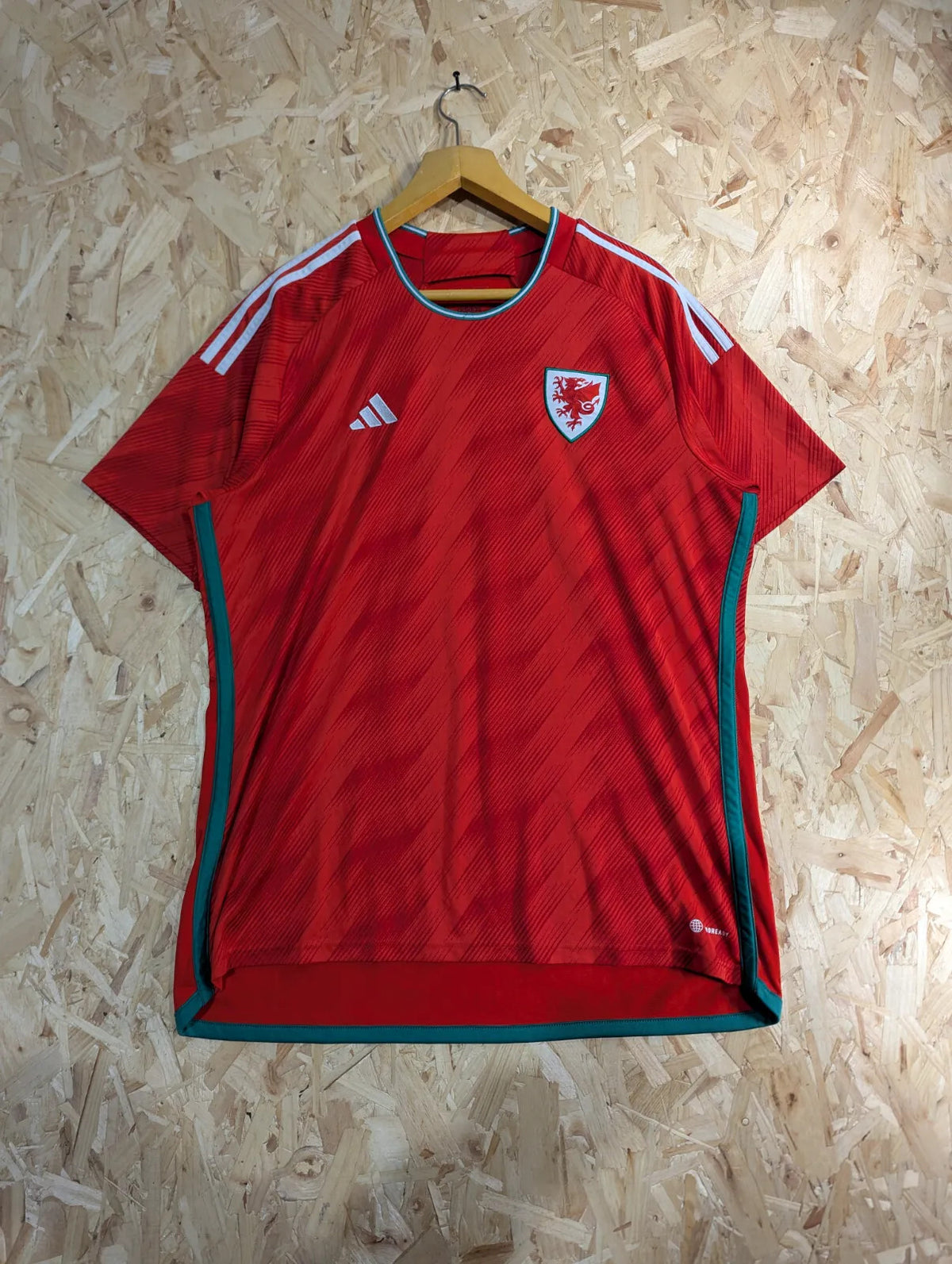 Wales Football Home Shirt Mens XL Adidas Red Short Sleeve 22–23 World Cup