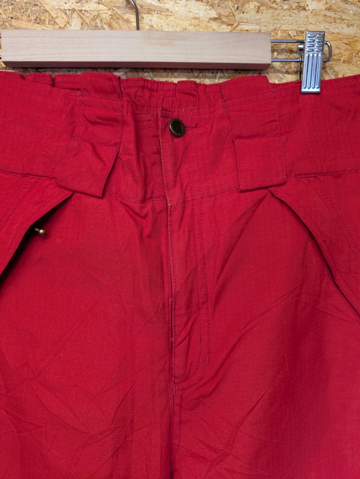 Fjallraven Insulated Trousers Mens W32 L30 Red Cotton Ski Snowboard Ripstop