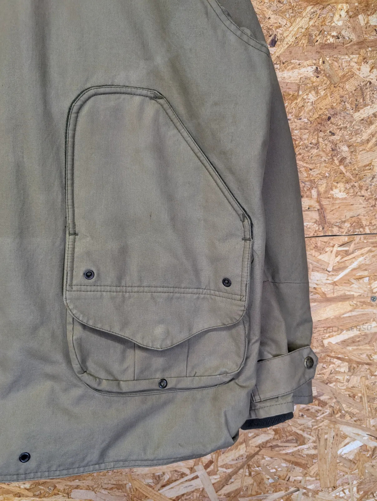 Filson Shelter Cloth Waterfowl Upland Coat Men XXL Khaki Green USA Style 435