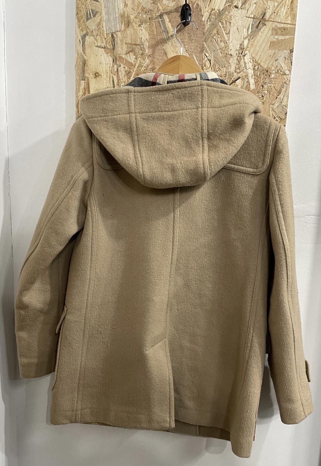 Burberry Brit Wool Coat Nova Check Camel Womens Size UK 10 Made In Italy