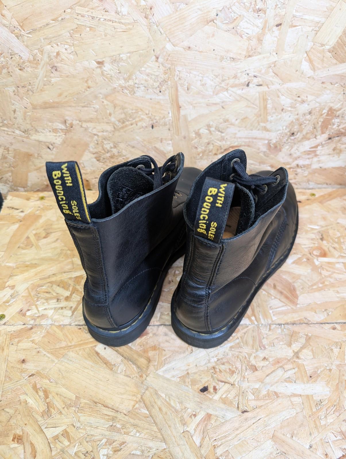 Dr Martens 1460 Boots Mens UK 10 Black Leather Vintage Retro Combat Skinhead
