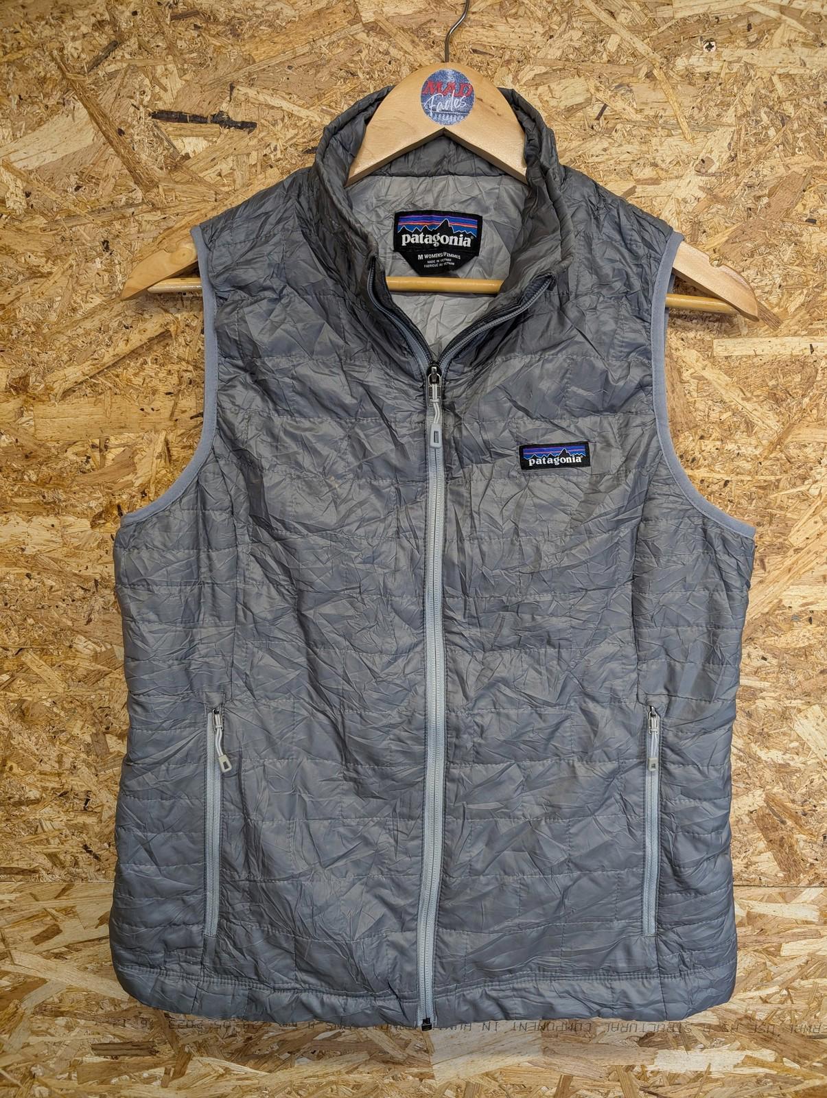 Patagonia Nano Puff Vest Medium Women Grey Gilet Insulated Bodywarmer Jacket
