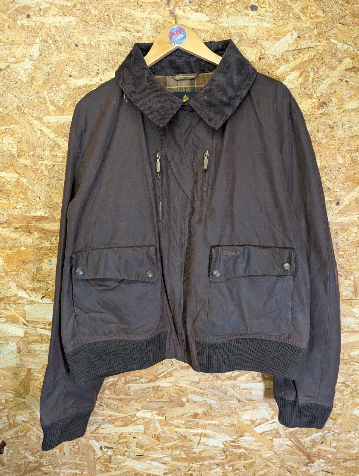 Barbour ToKiTo Blouson Wax Jacket Mens XXL Brown Ltd Ed MWX0101RU91 Zip Hooded