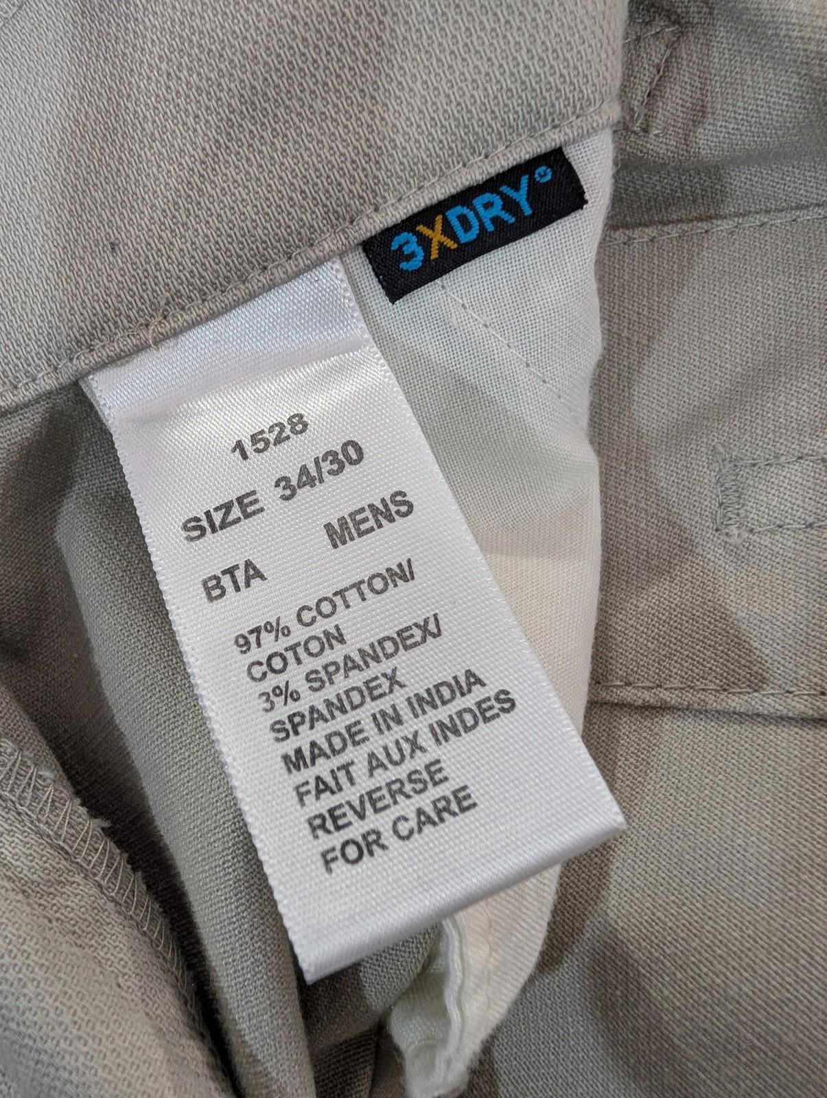 Woolrich Cargo Trousers W34 L30 Men Utility Gorp Beige Cotton 3XDry Technology