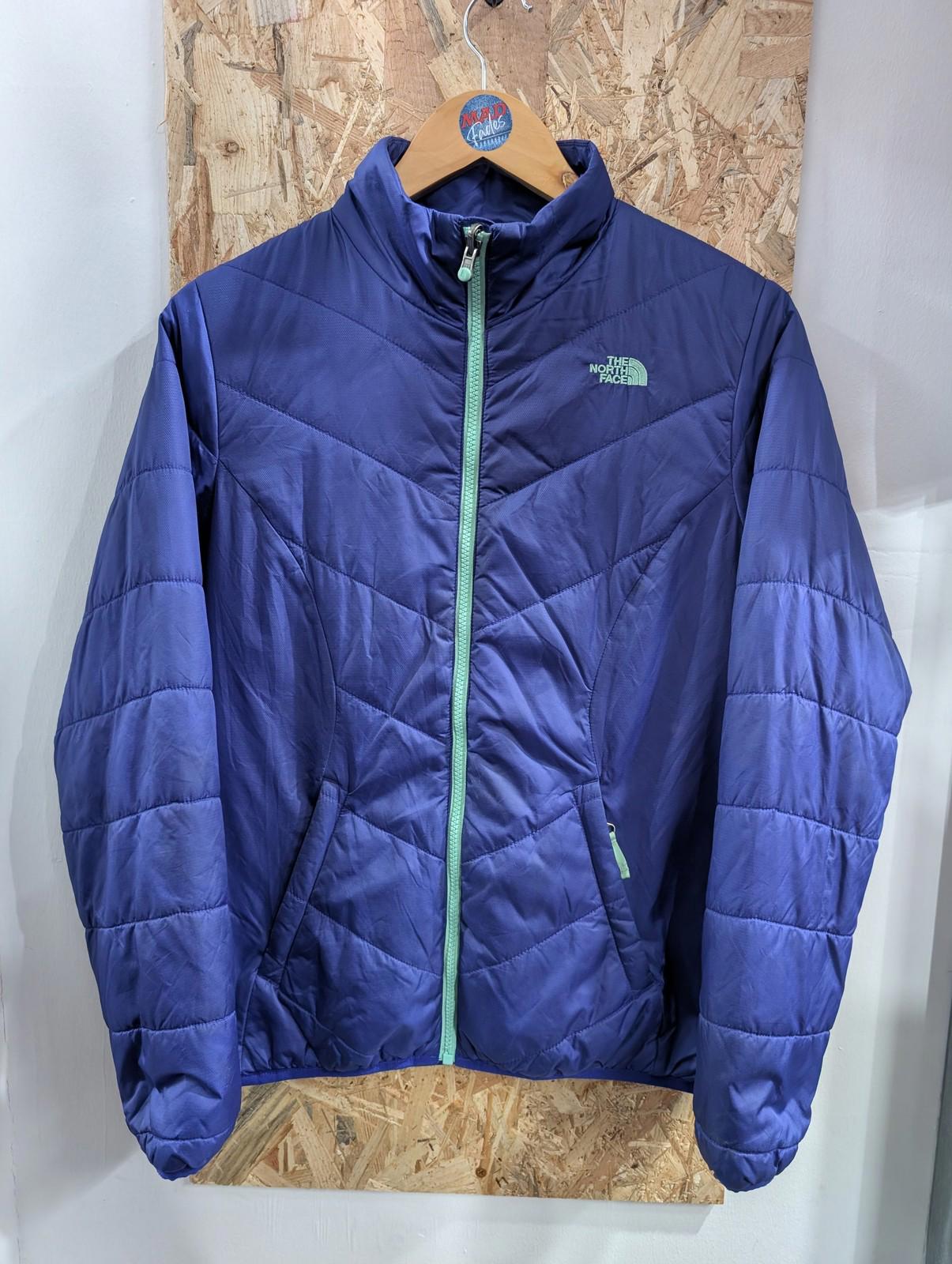The North Face Women's Jacket Medium Quilted Zip Purple Blue Turquoise Outdoor