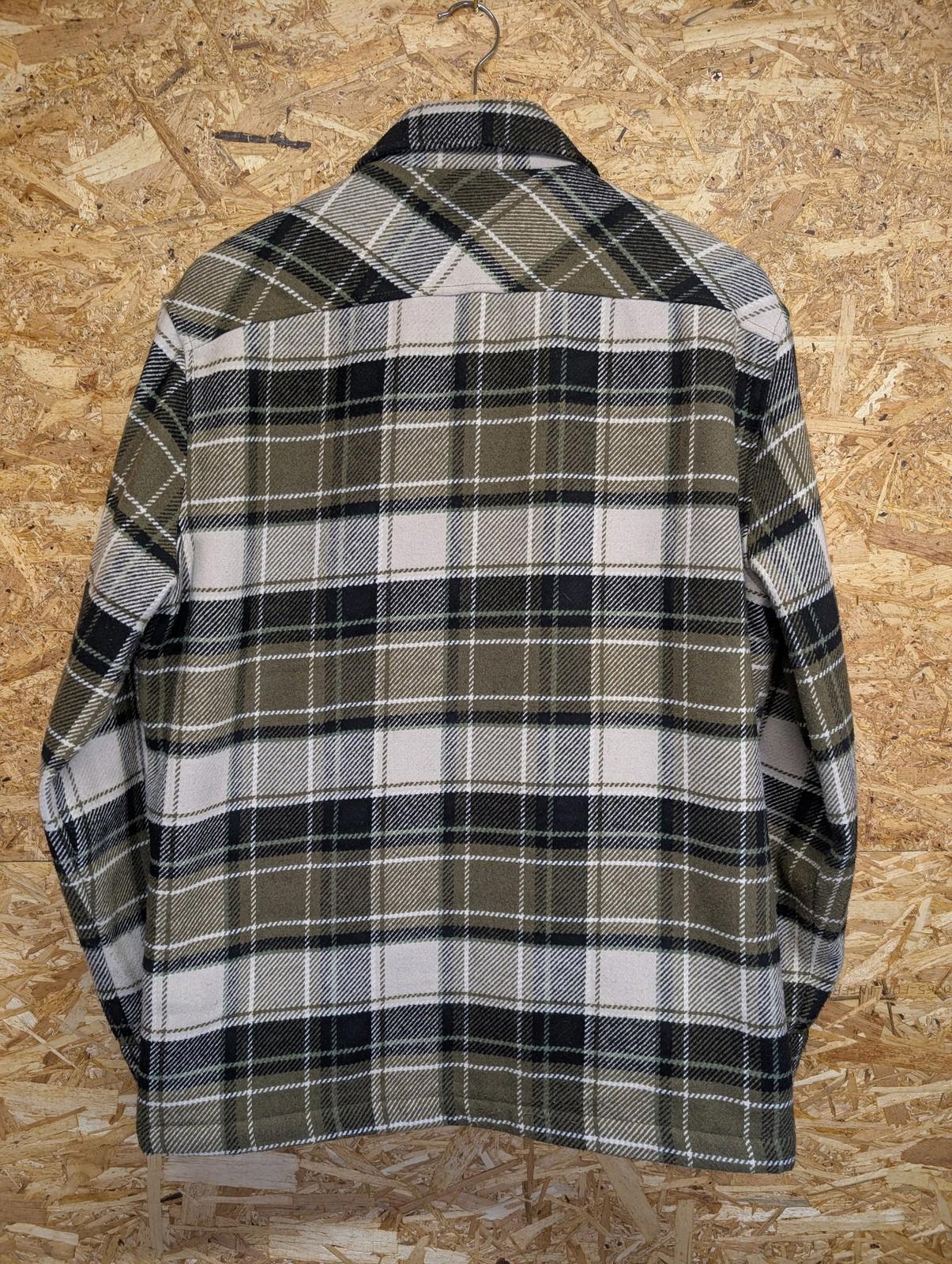 Percival Check Shirt Jacket Large Men Button-Up Warm Fleece Lined Green Plaid