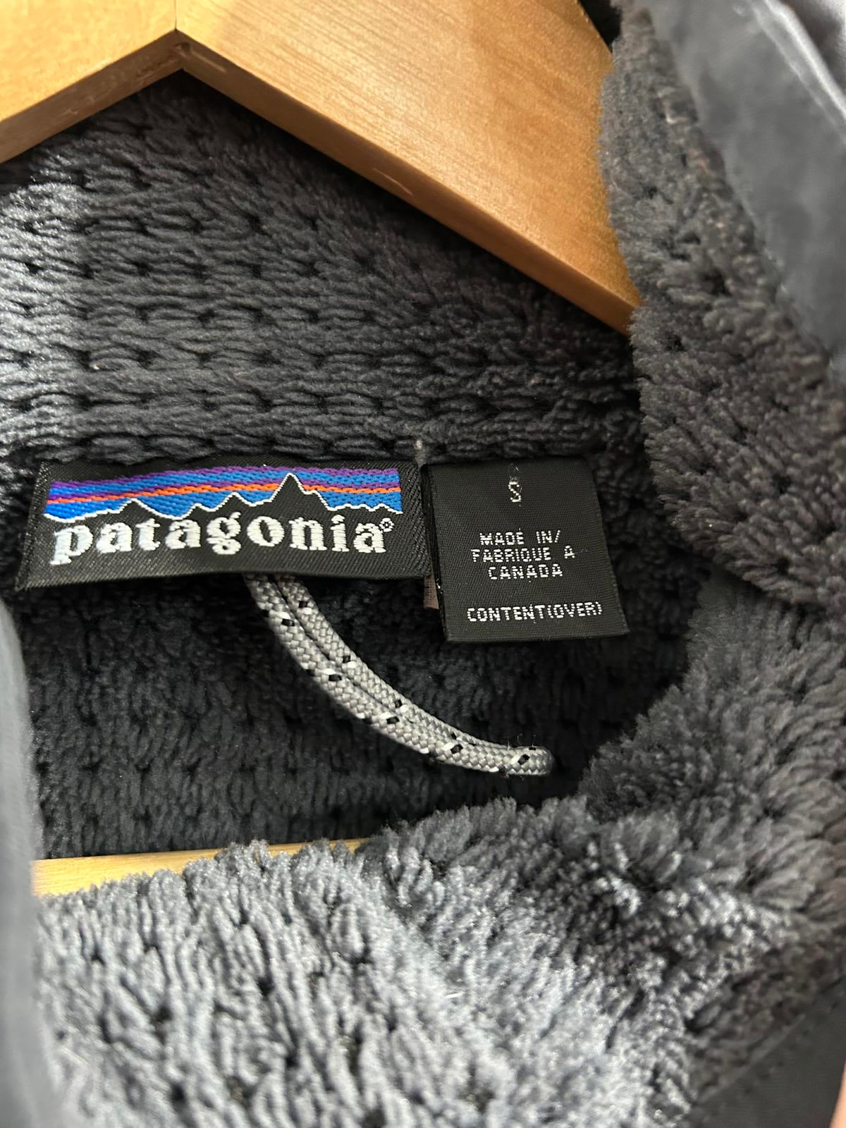 Vintage Patagonia Stretch Boundary Jacket Mens Size Small Grey Blue Fleece Parka