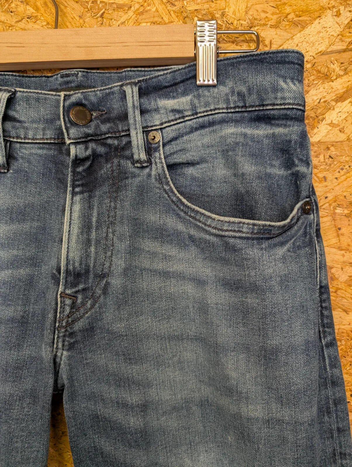 Polo Ralph Lauren Slim Jeans Mens W30 L30 Navy Blue Denim Stretch Zip Fly