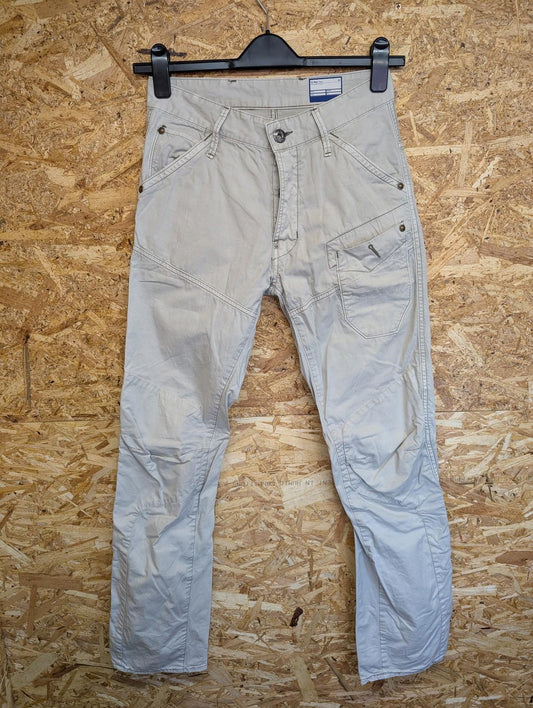 G-Star Raw Trousers Mens W28 L32 Urban Cargo Style Stone Cream Utility Workwear