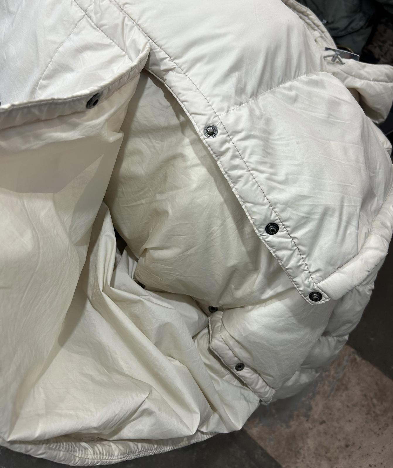 Columbia Omni Womens Large White Cream Puffa Jacket Full Length Padded Coat