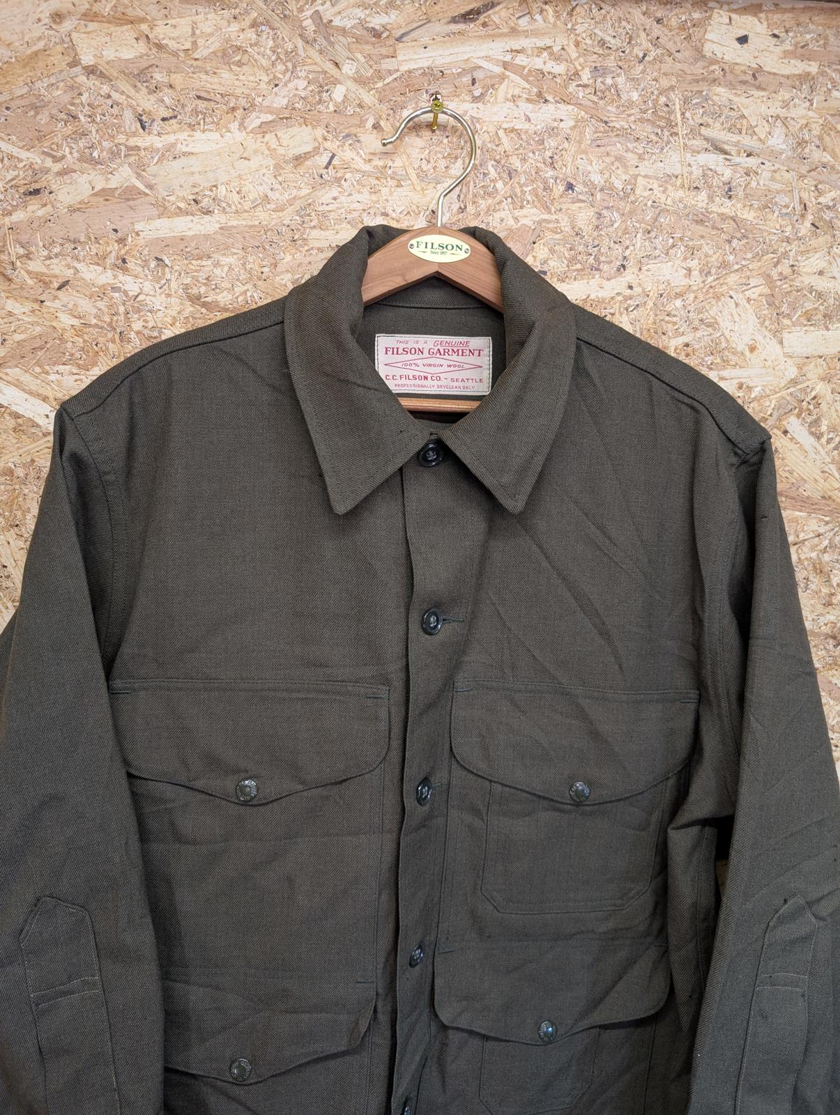 Vintage Union Made Filson Forestry Cloth Cruiser Large Jacket Style Green USA