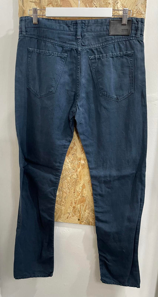Hugo Boss Slim Straight Jeans W34 L34 Italian Fabric Indigo Blue Denim [COPY]
