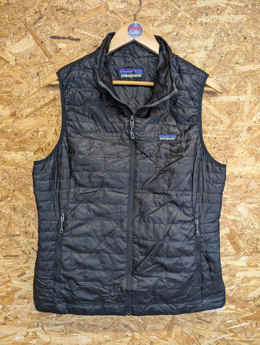 Patagonia Nano Puff Vest Large Women Quilted Insulated Black Layer Lightweight