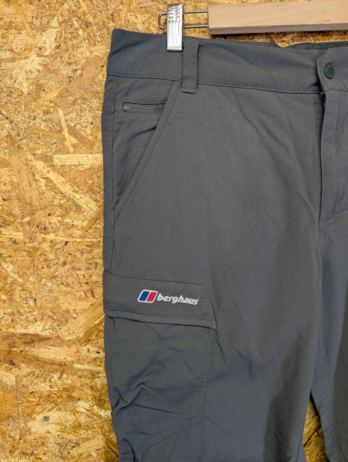 Berghaus Navigator 2.0 Cargo Trousers Mens W34 L32 Charcoal Zip Cargo Outdoor