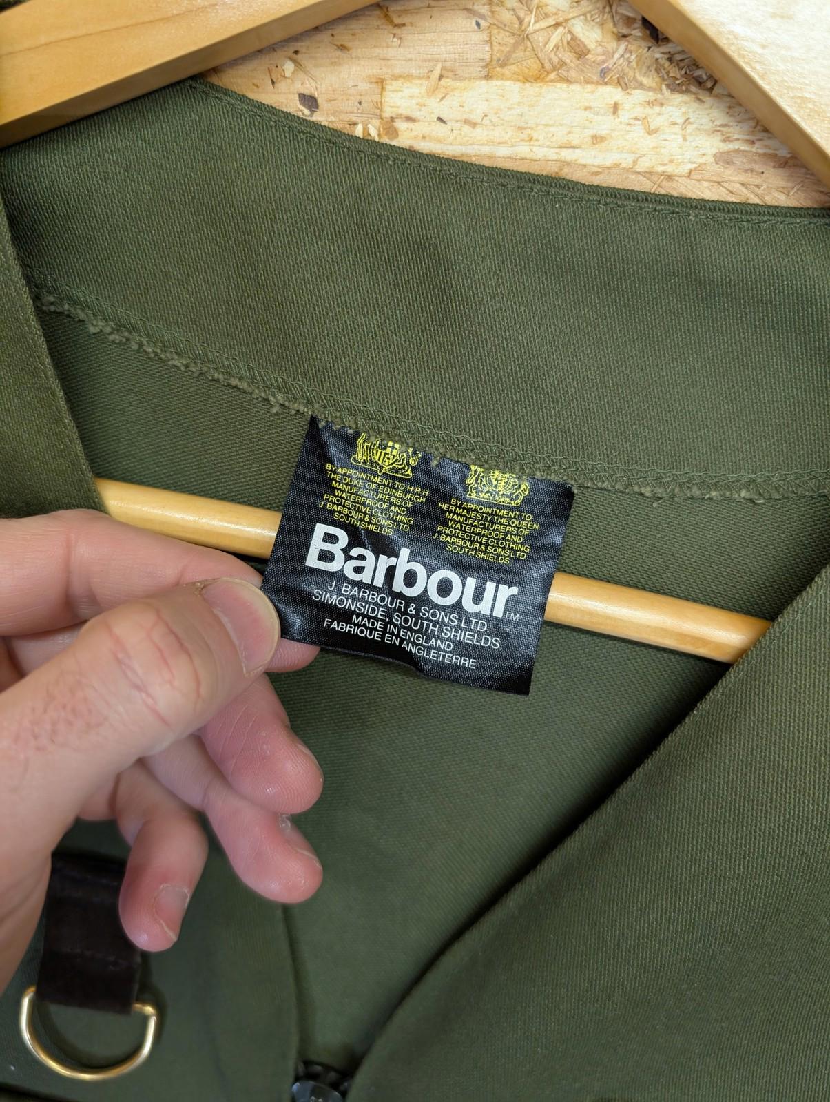Barbour Vintage Vest Medium 80s Flyfisher Gilet Green Dry Fly Fishing Waistcoat