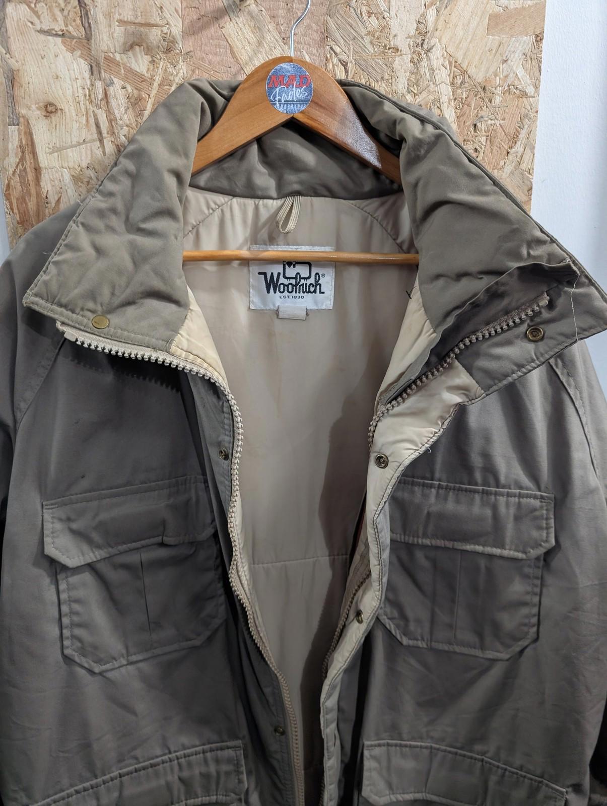 Woolrich Jacket XL Men Vintage 80s Military Beige Utility Chore Hunting USA Made
