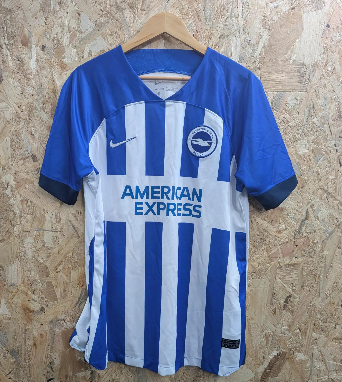 Brighton & Hove Albion 23/24 Home Shirt Mens XL Nike Blue White American Express