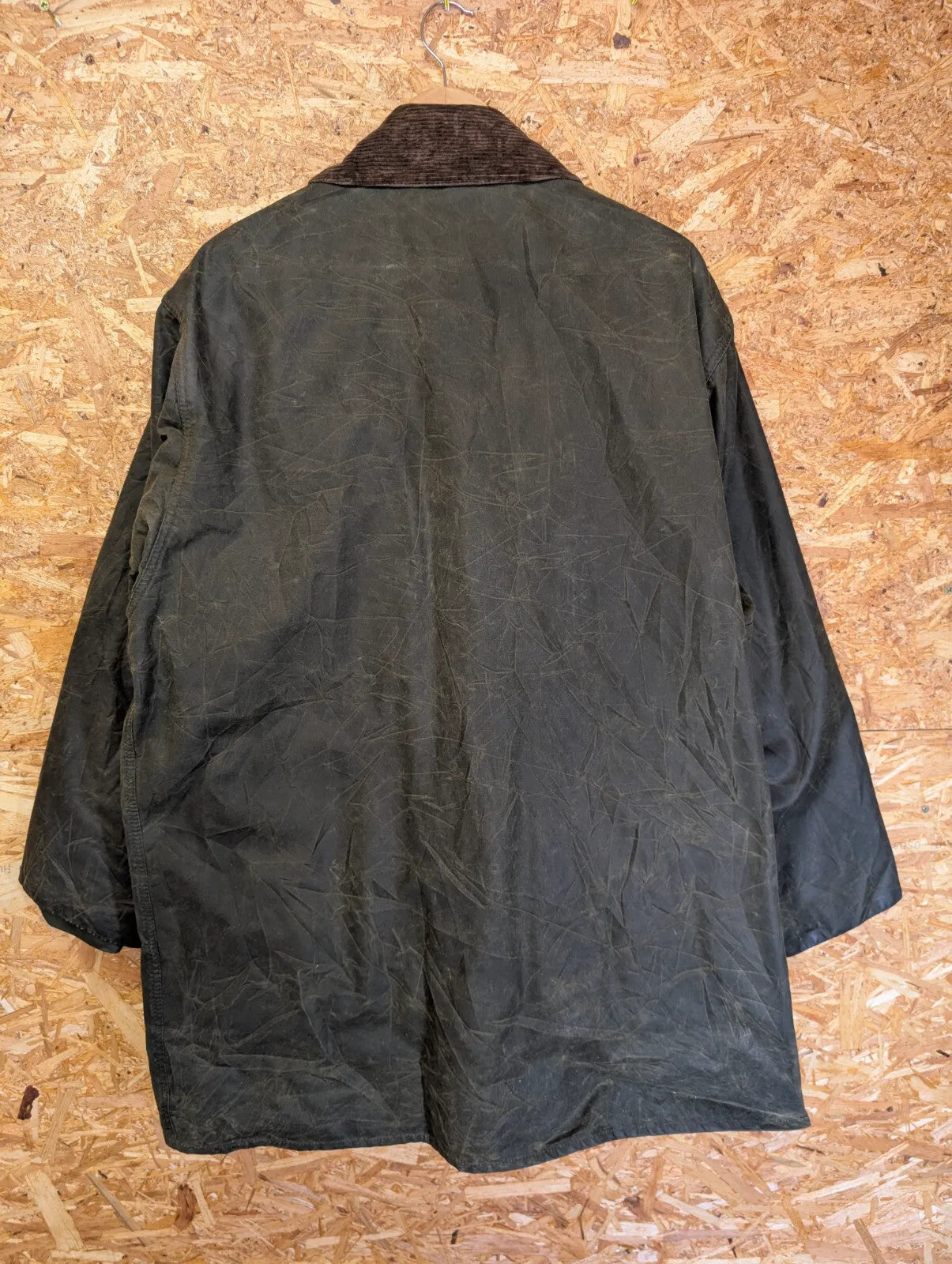 Vintage Barbour Northumbria A400 Wax Jacket C46 XXL Wool Lined Green Hooded 90s