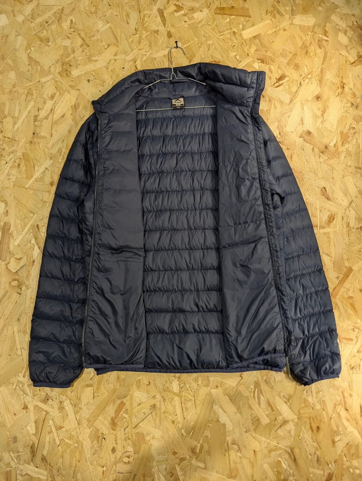 K Way Drake Puffer Jacket Mens Large Navy Duck Down Filled 650 Power Lightweight