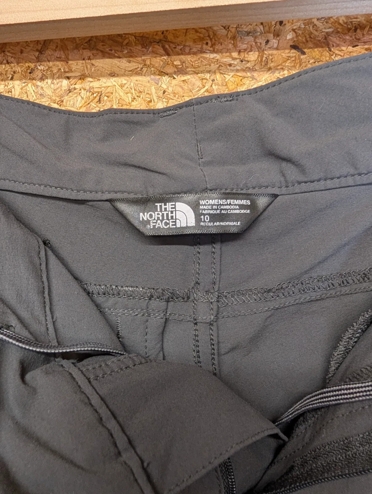 North Face Convertible Pant Women UK 10 W28 L32 Charcoal Zip Off Shorts Trousers
