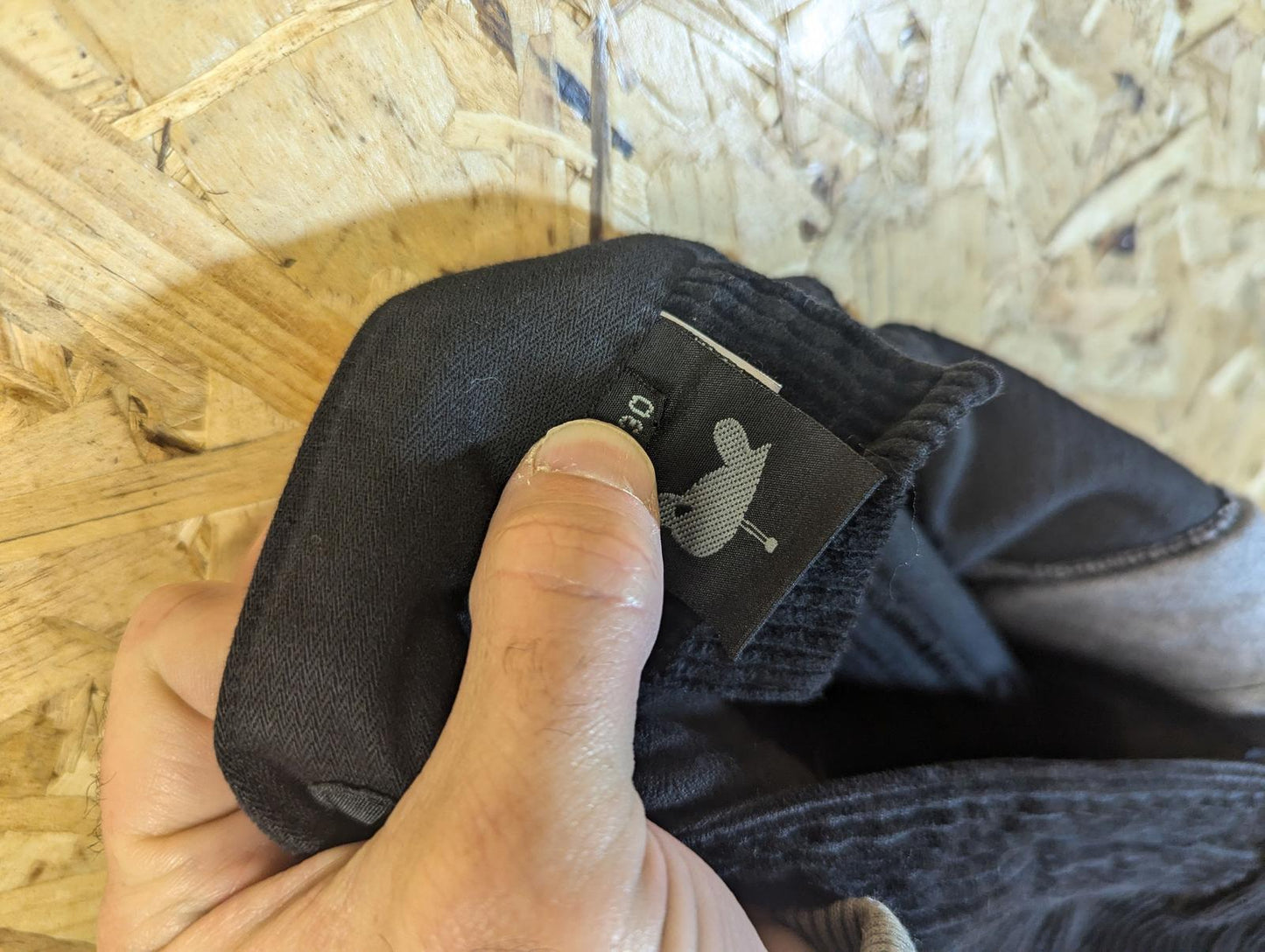 Griffin Biker Zipper Trousers W30 L34 Pants Baggies Black Corduroy Biker Pants