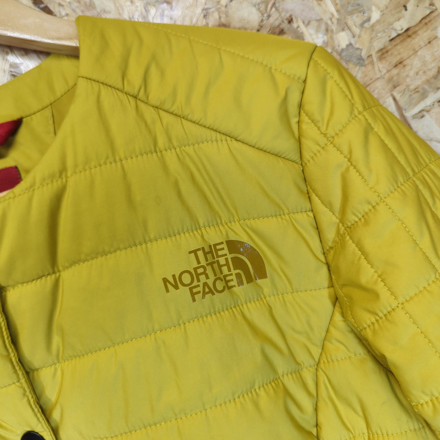 North Face Mustard Yellow City Rev Padded Puffa Jacket Red Label Womens Medium