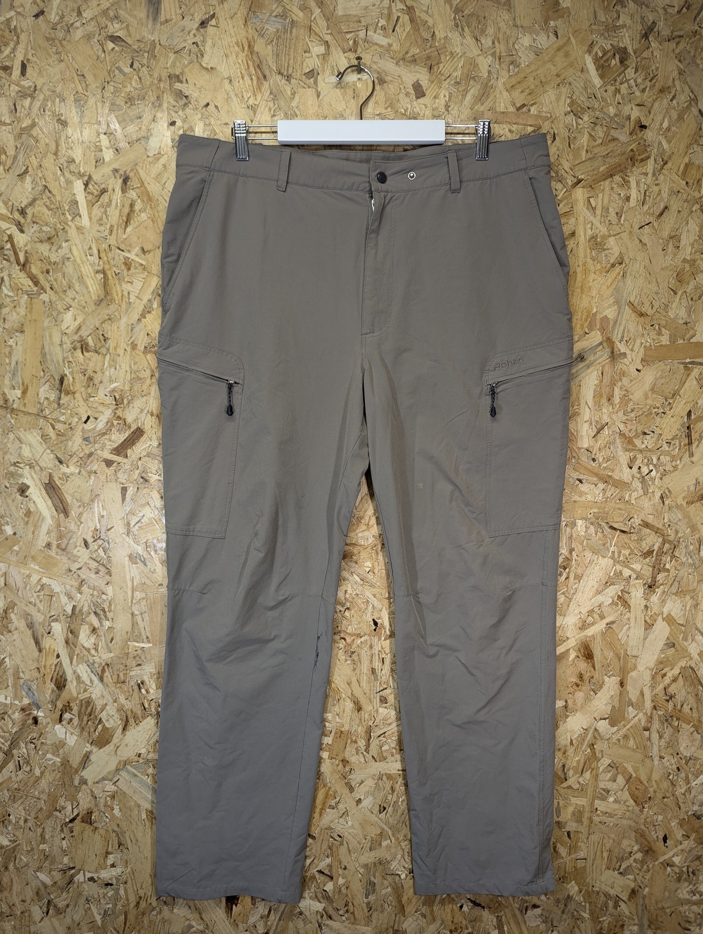 Rohan Trailblazers Stretch Grey Trousers Insect Shield Walking Hiking W40 L32