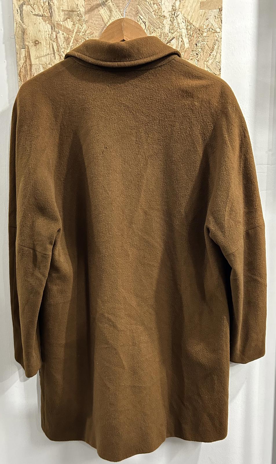Burberrys Padded Coat Womens Size Medium Brown Wool Blend 90s Vintage