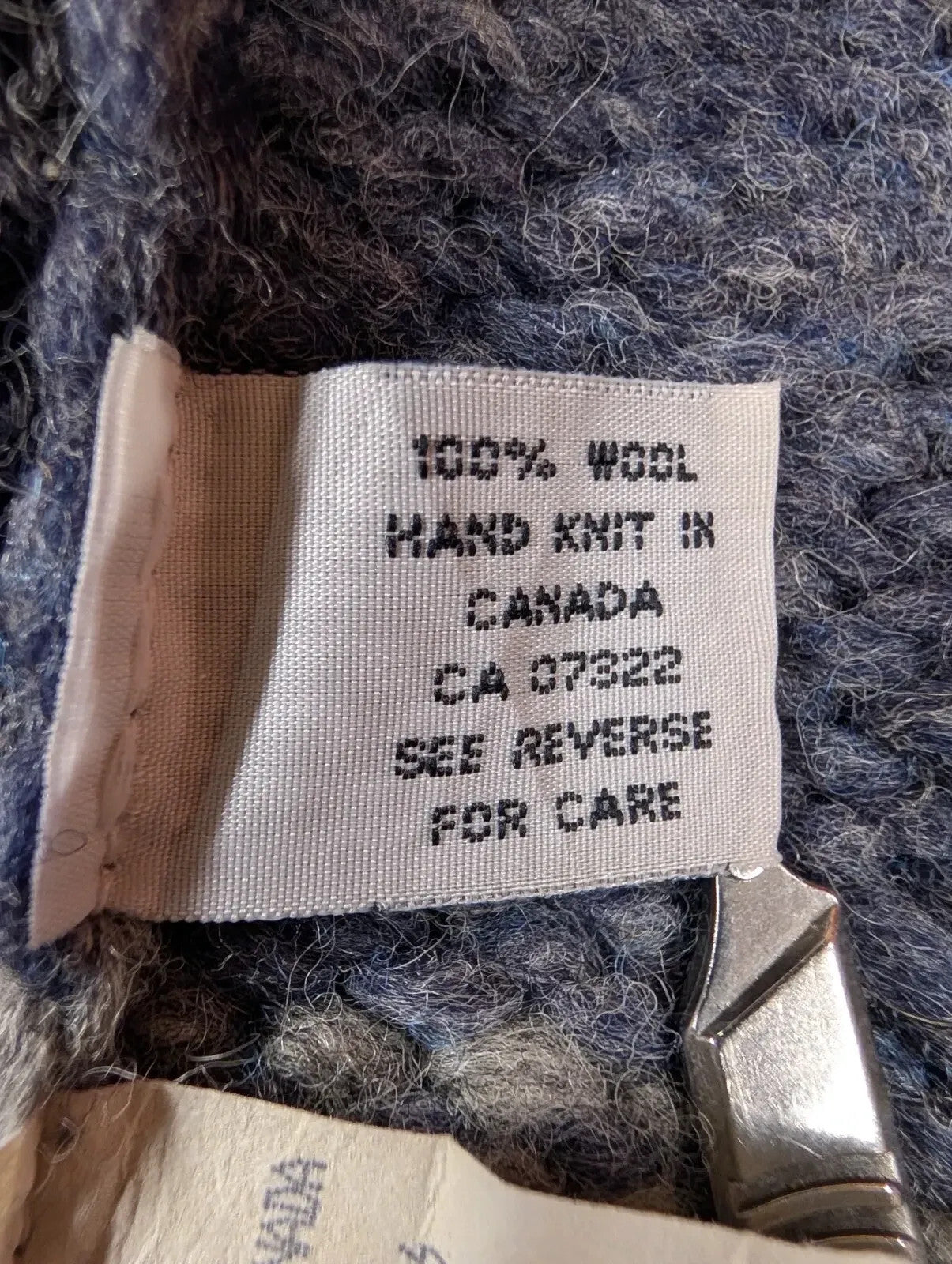 Filson Cowichan Cardigan Sweater Large Grey Wool Hand Knit Fair Isle Canada Ltd