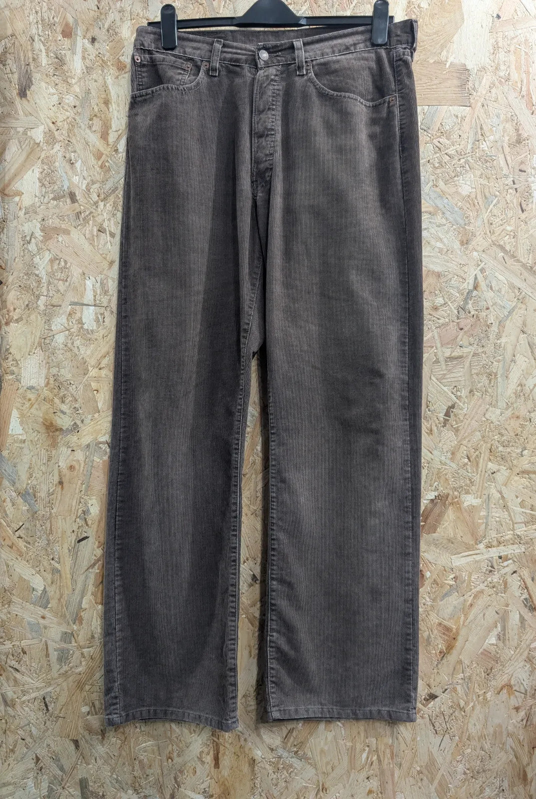 Levis 508 Corduroy Pants Mens W34 L32 Brown Cotton Jeans Button Fly Trousers
