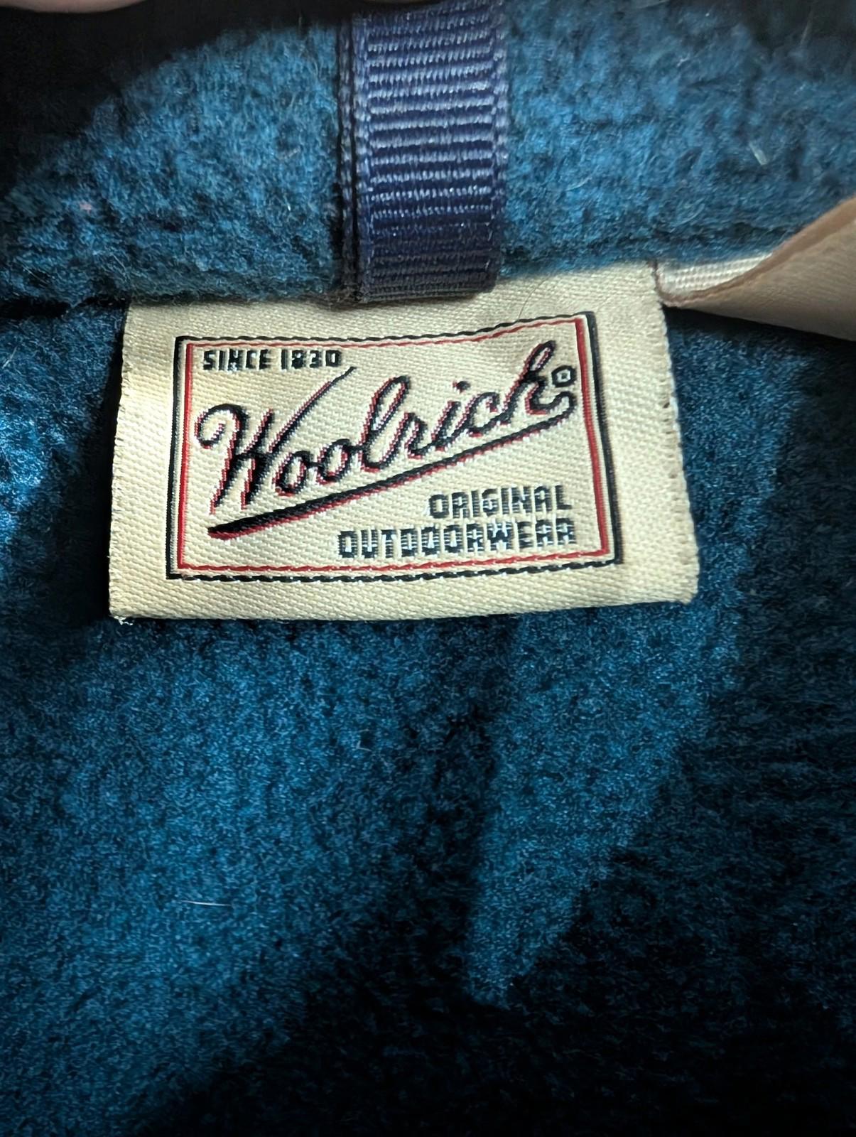 Woolrich Fleece Gilet XL Women Vest Teal Blue Front Zip Layer Bodywarmer Walking