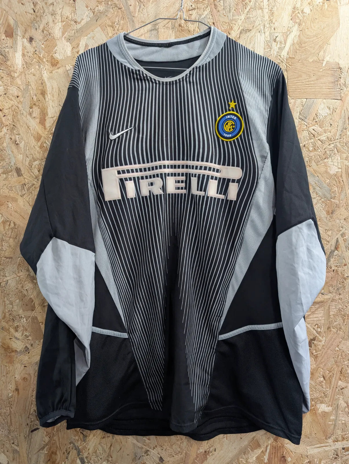 Inter Milan 02/03 Goalkeeper Football Top Men Large Pirelli Nike Internazional