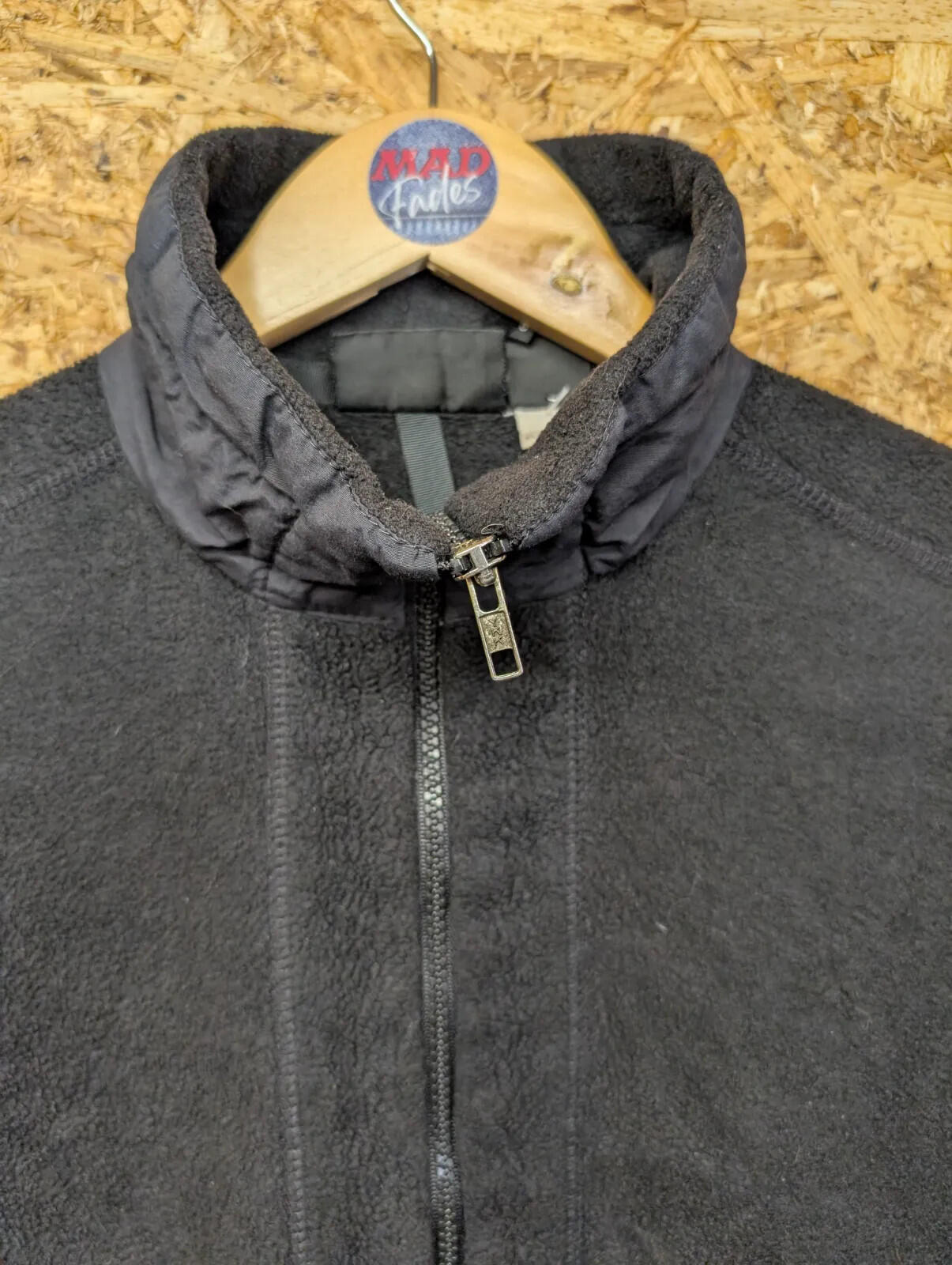 Vintage Patagonia Synchilla Fleece Jacket Womens Large Black Zip USA Made 90s