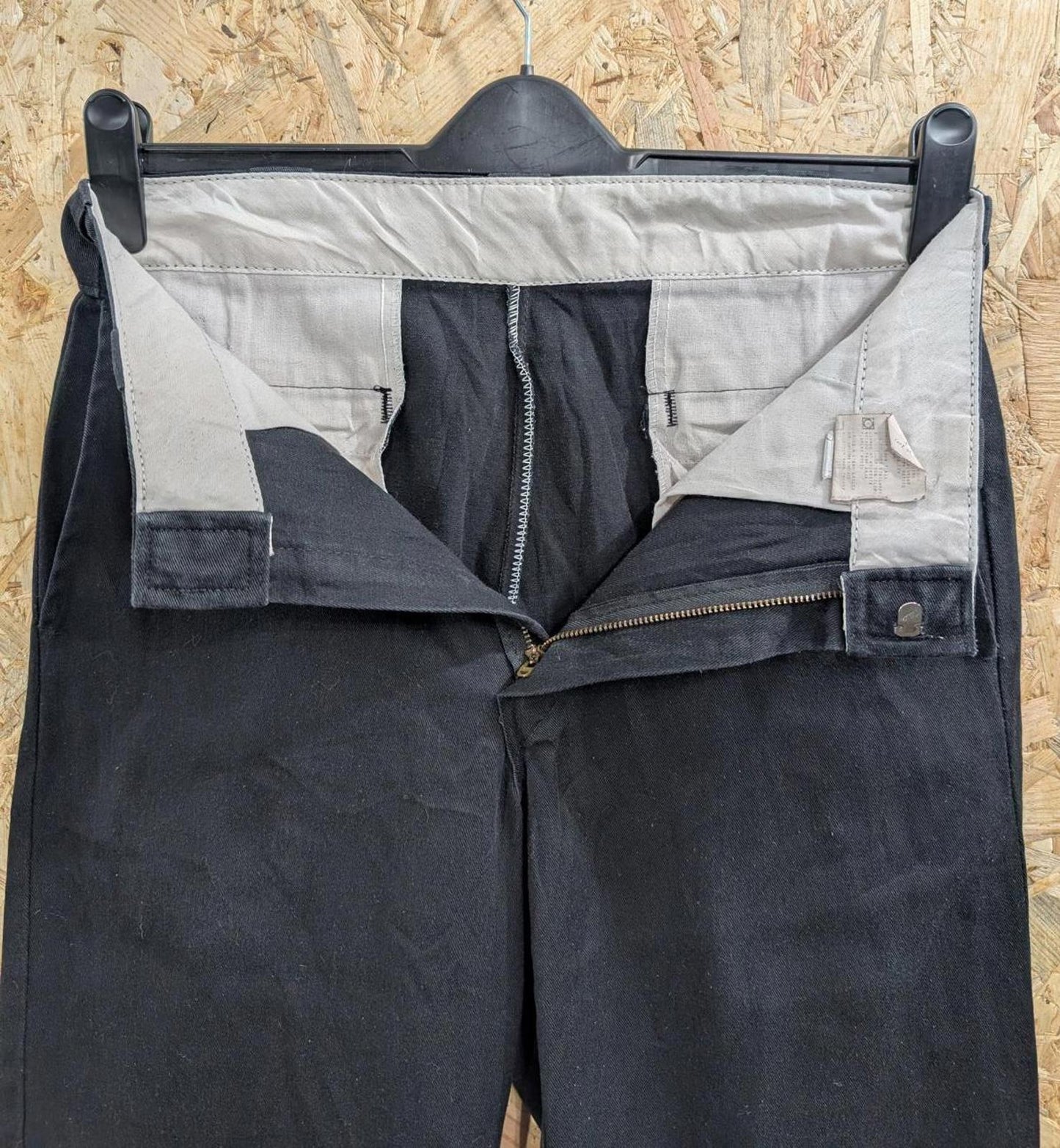 Dickies 874 Skate Chino Pants W30 L32 Black Trousers Baggies Skate Zip Relaxed