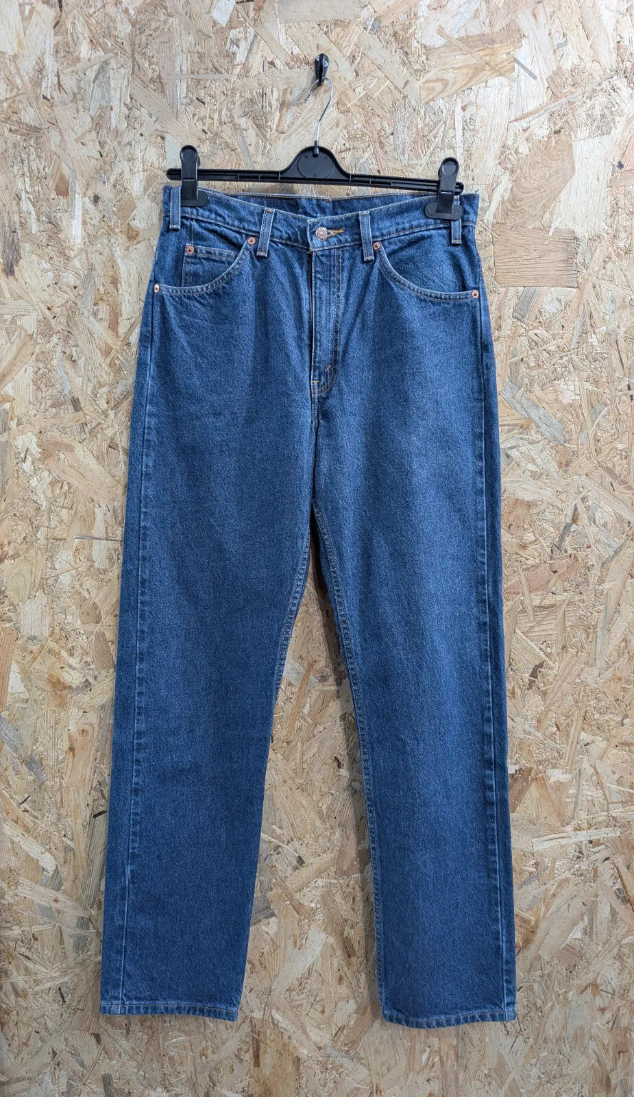 Vintage Levis 505 Blue Denim Jeans Mens W33 L32 Orange Tab Straight Mexico 90s