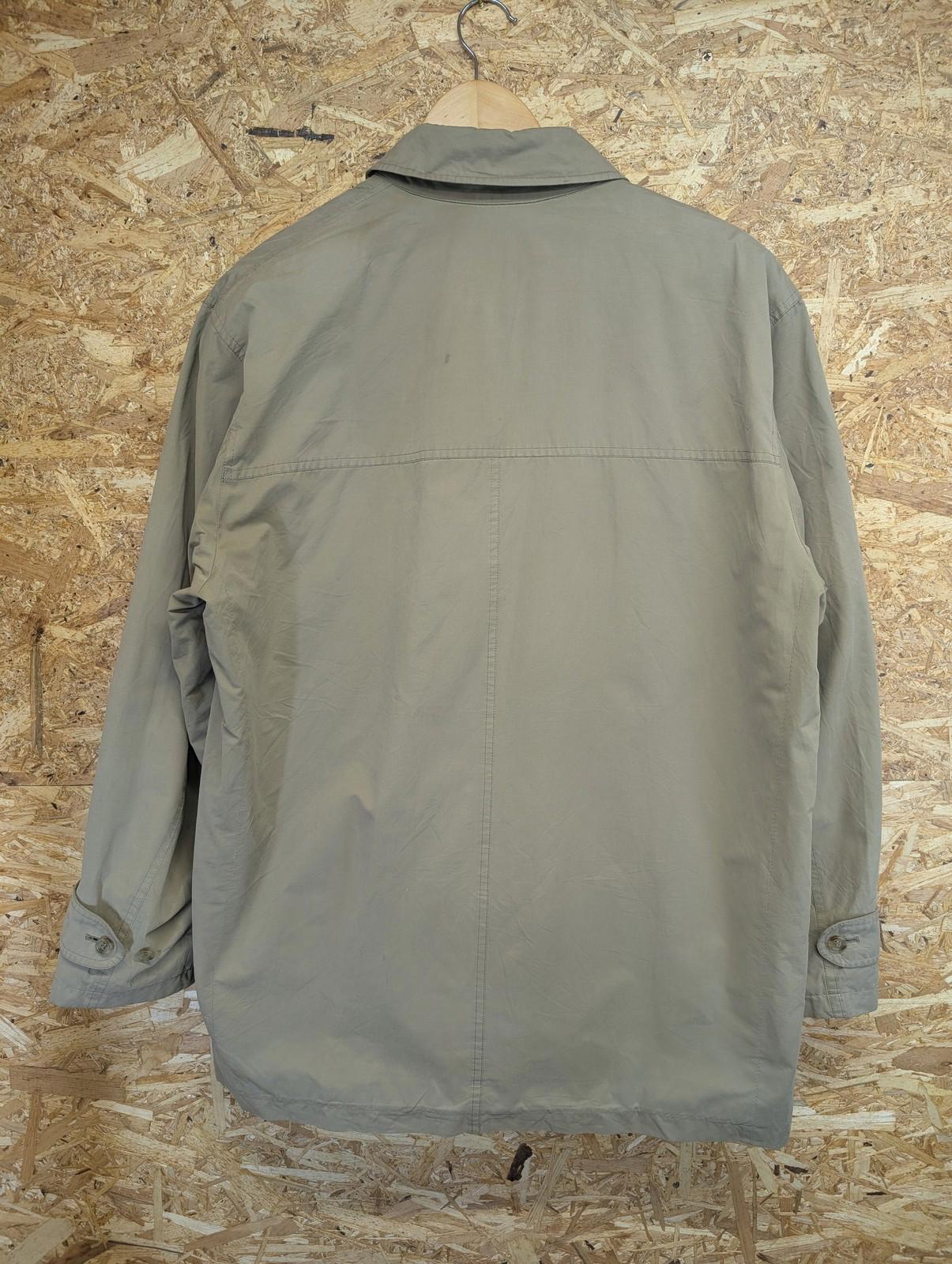 Burberry Beige Mac Coat XL 44 Men Nova Check Lined Button Pocket 90s Vintage