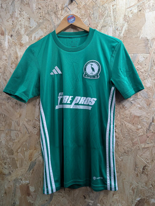 Biggleswade Town Home Football Shirt 23/24 Mens XS Green FC Crest 10 Adidas
