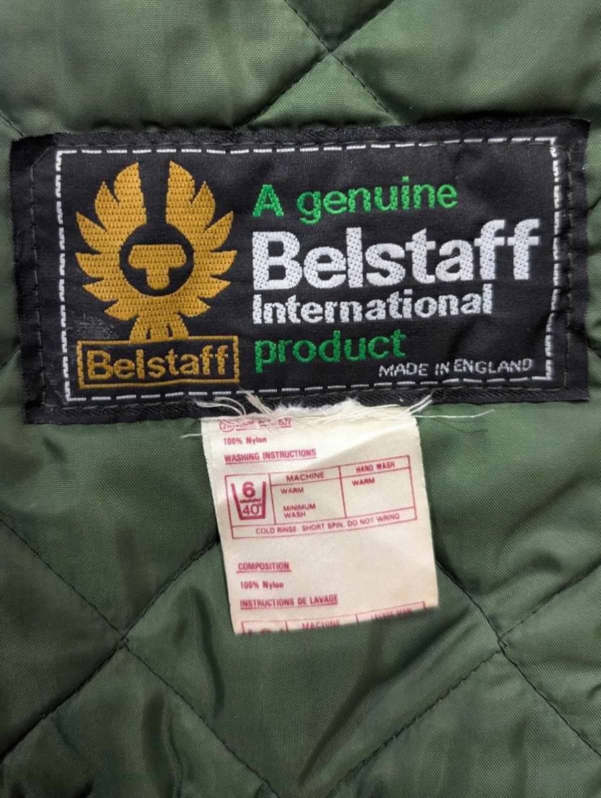 Vintage Belstaff Padded Gilet Small Men Khaki Green Made England 80s Country