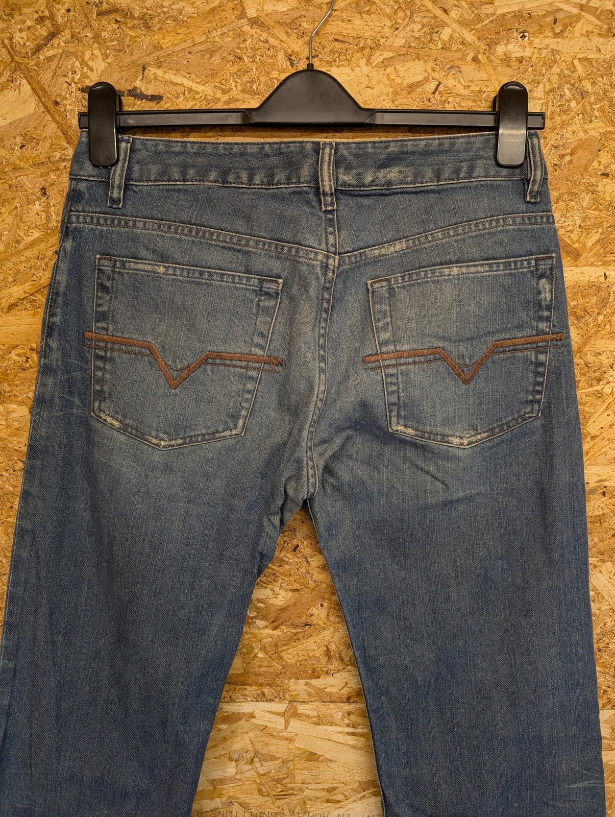 Diesel Rabox Jeans Mens W30 L30 Straight Leg Mid Blue Button Fly Vintage Y2K