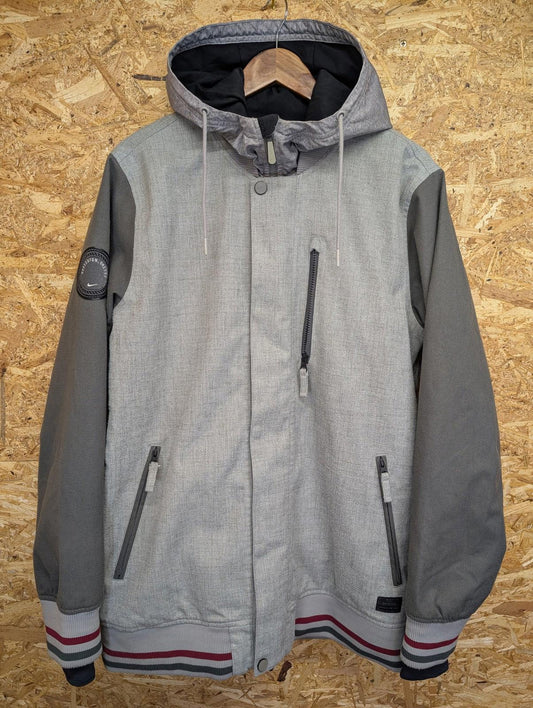 Nike Storm-FIT Snowboard Jacket Medium Men Ski Hooded Waterproof Grey Winter