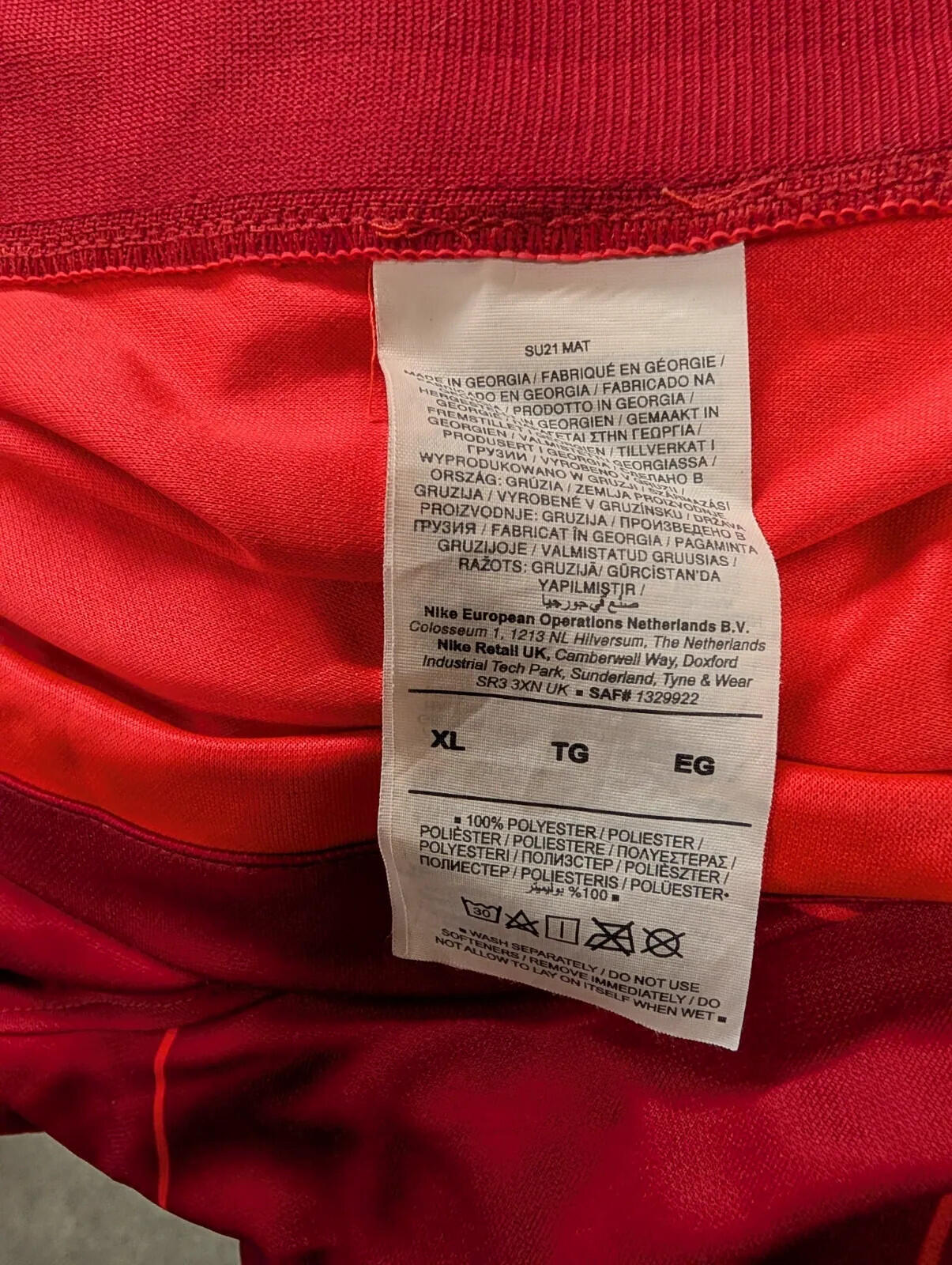 Nike Liverpool 2022 Home FC Football Shirt Mens XL Red Dri FIT Short Sleeve