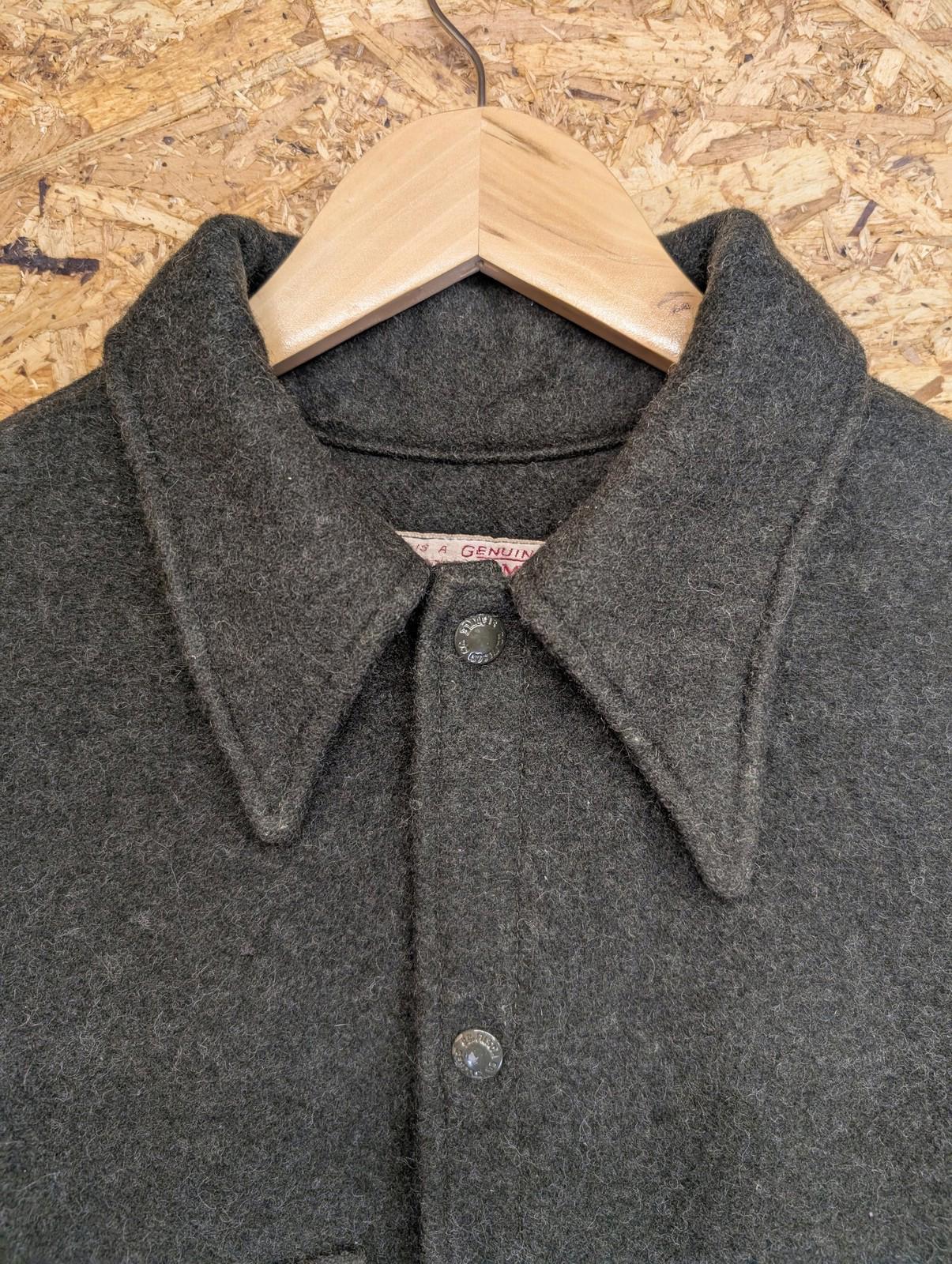 Filson Mackinaw Wool Cruiser Jacket Medium Men Vintage Forest Green Made USA