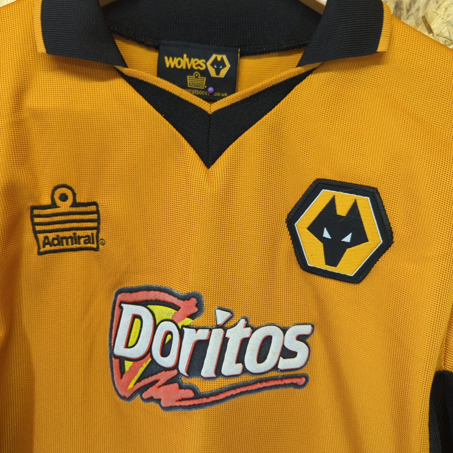 Wolverhampton Wanderers Wolves 2002-2004 Admiral Football Home Top Kids 11-12