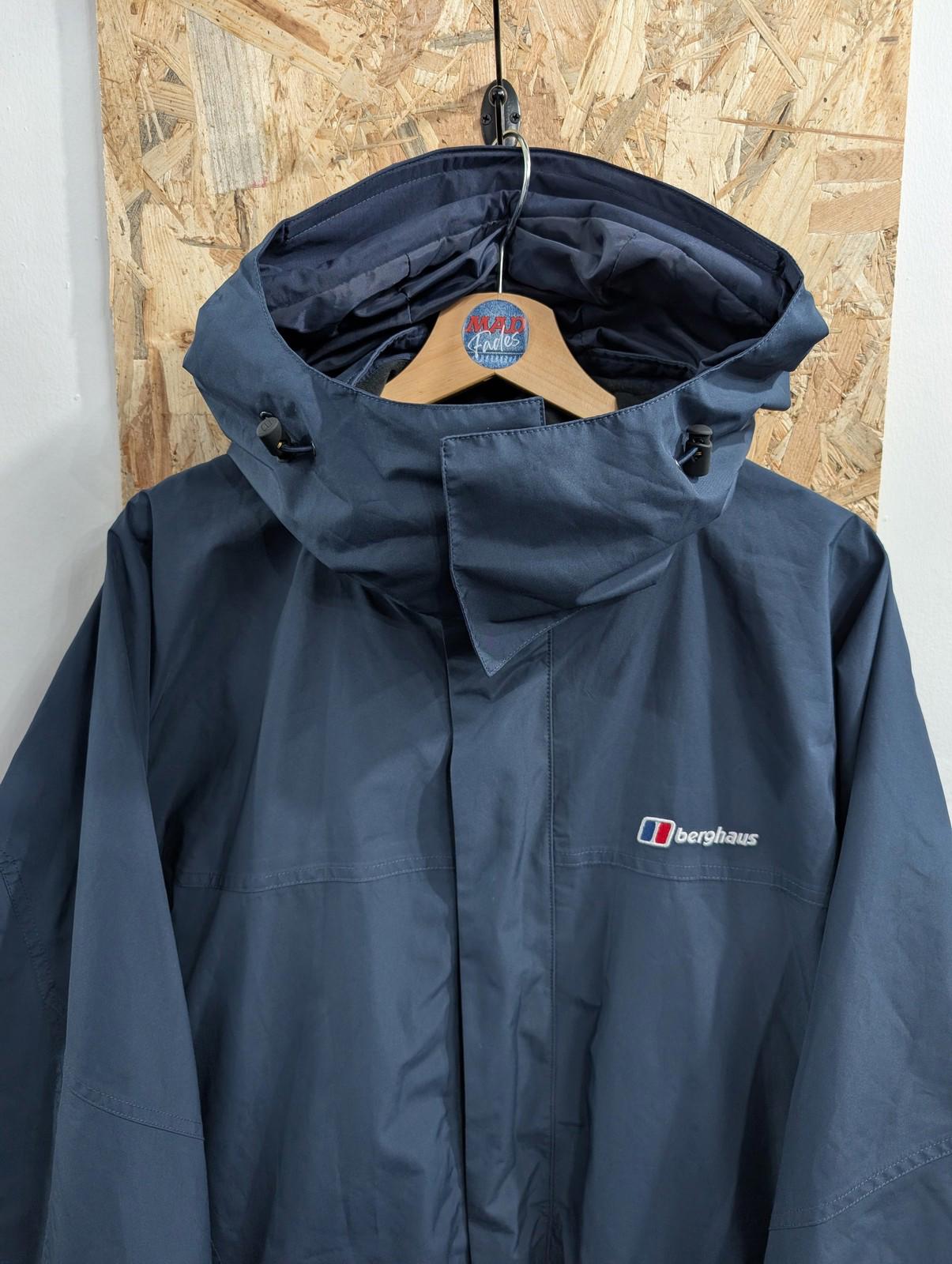 Berghaus Jacket XL Men Gore-Tex Cornice Waterproof Hooded Navy Blue Hiking